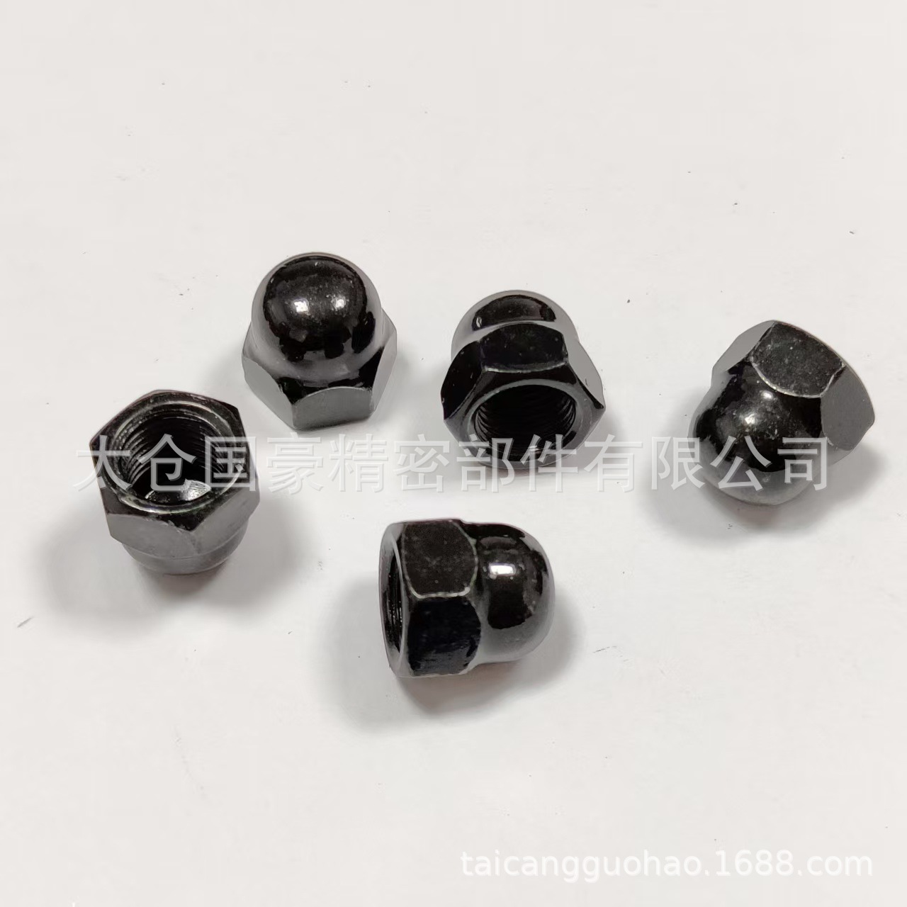 Carbon Steel Nickel-Plated/Black Cap Nut Screw Cap Cap Ball Head One-Piece Cap M3M4M5M6M8M1