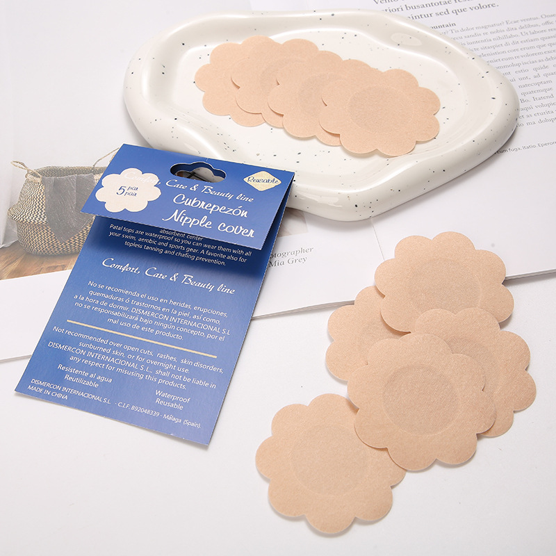 Girls' disposable anti-exposure floral chest stickers comfortable soft paste firm not easy to fall off anti-bump chest stickers