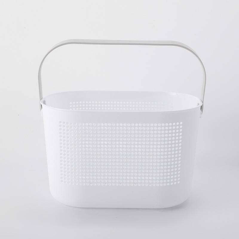 9042 Hand Basket Multifunctional Plastic Basket Hollow Design Storage Basket