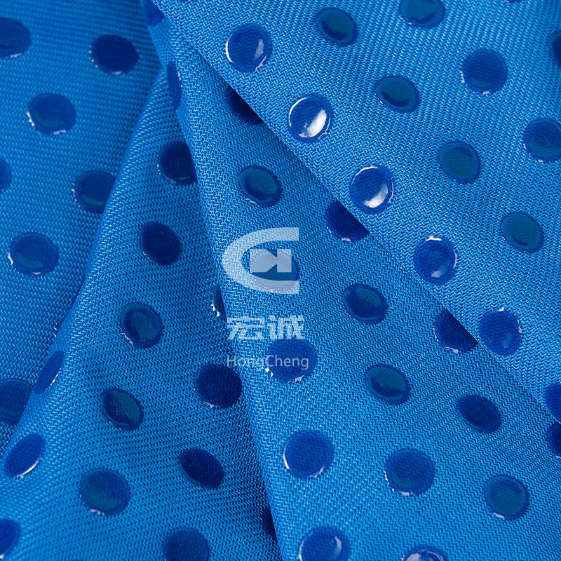 Silicone Drop Plastic Printing Slip Cloth Processing Custom Plastic Living Room Slip Cloth Fashion Blue Spring and Summer Slip Cloth