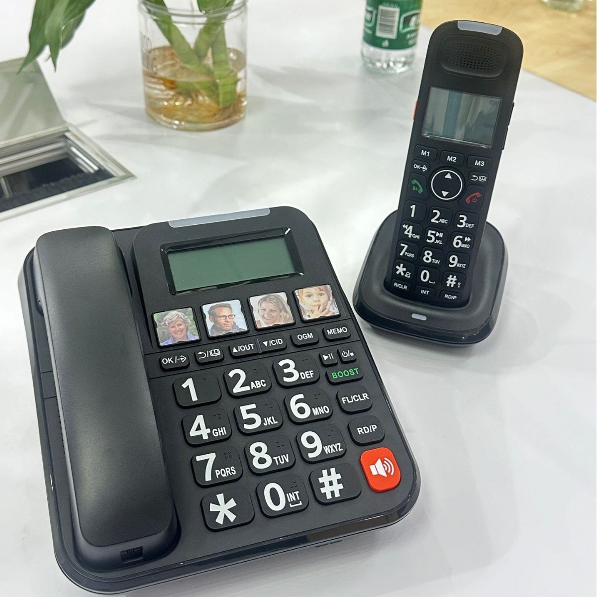 Cross-border D2015TAM digital cordless home business office big button elderly telephone landline