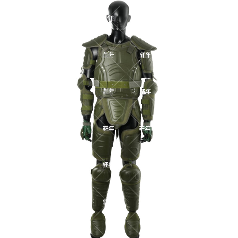 Костюм для подавления беспорядков Xuannian, броня для подавления беспорядков, одежда против ножевых ударов, одежда самообороны (без шлема), зеленая