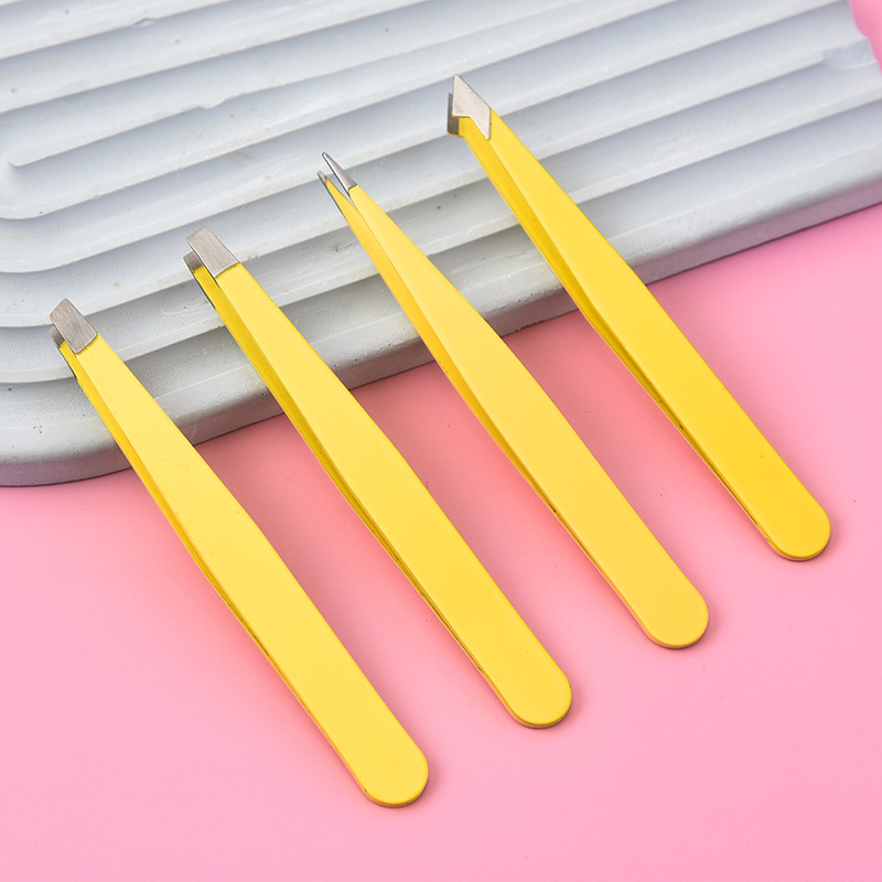 Eyebrow Clip, Eyebrow Trimming Pliers, Stainless Steel Hair Plucking Clip, Flat Slanted Eyebrow Clip, Beard Plucking Clip, Eyebrow Pliers