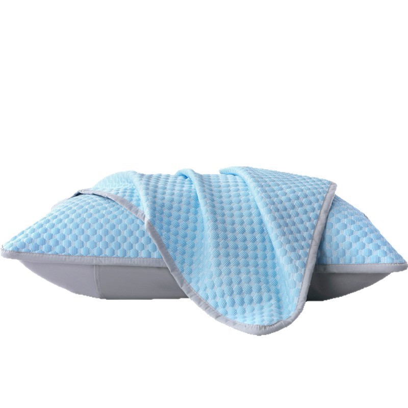 Ice Doudou Pillowcase Single Cool Doudou Ice Silk Pillowcase Pair Adult Pillowcase Machine Washable Summer Pillow Mat