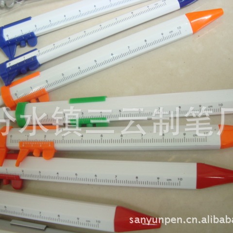 Supply push vernier caliper pen tool ballpoint pen children learning ruler