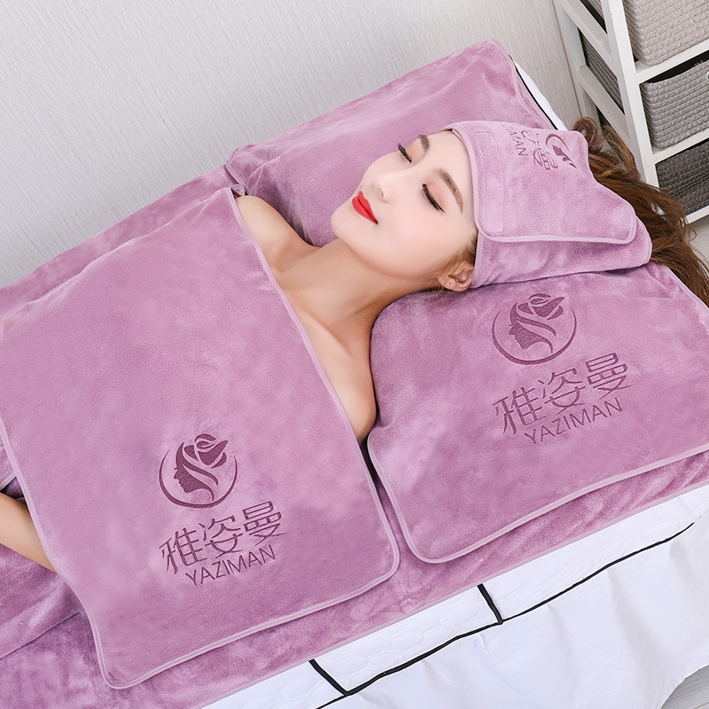 Wholesale Beauty Salon Special Towel Skin Management Turban Headband Bed Bath Towel Absorbent Factory Logo