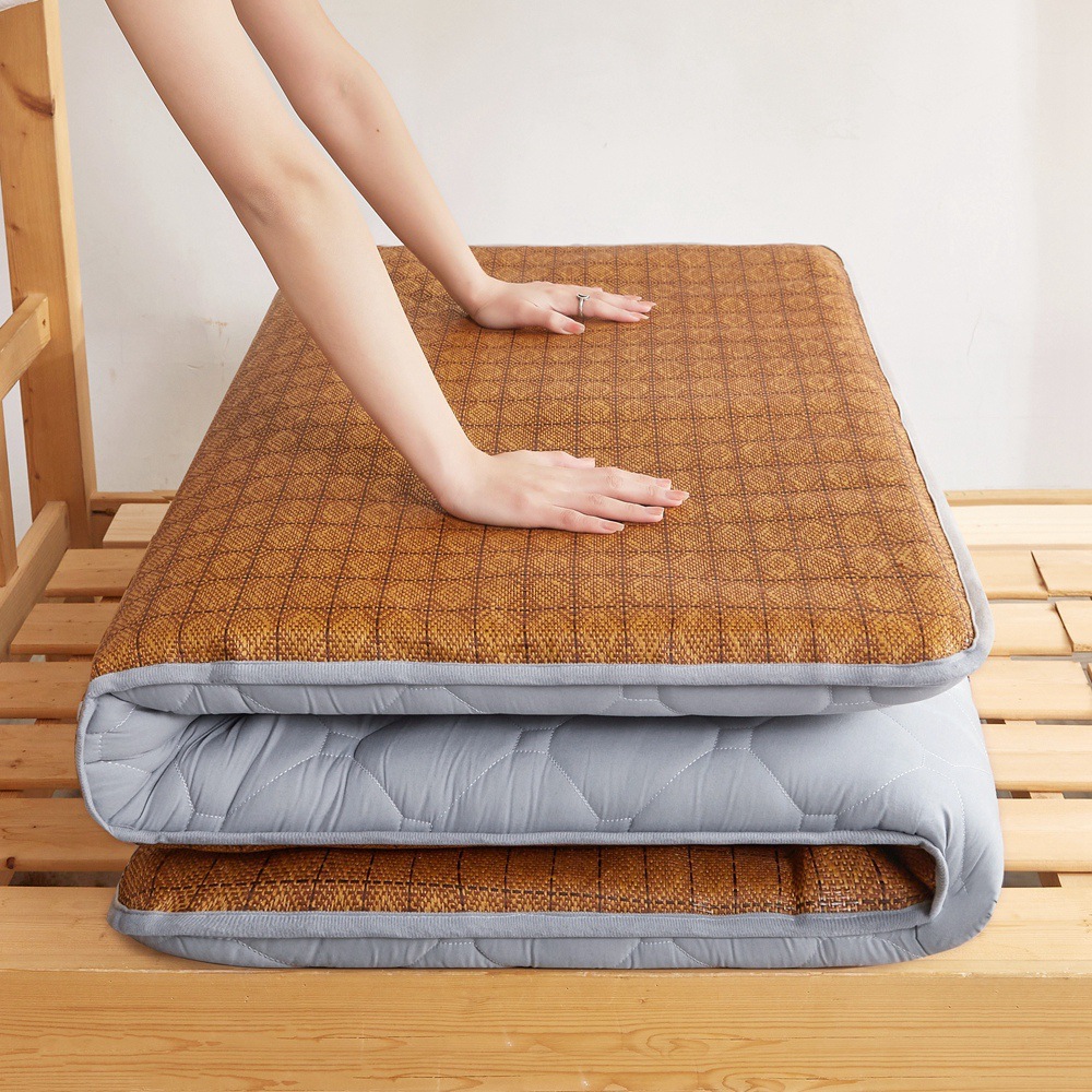 New winter and summer dual-purpose home student dormitory mattress A face skin-friendly sanding B face rattan mat mat Four Seasons Universal