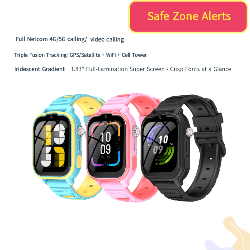 Children's Smart Positioning Phone Watch [Wholesale] Cross-Border Foreign Trade English Foreign Languages Popular Magnetic Charging Waterproof