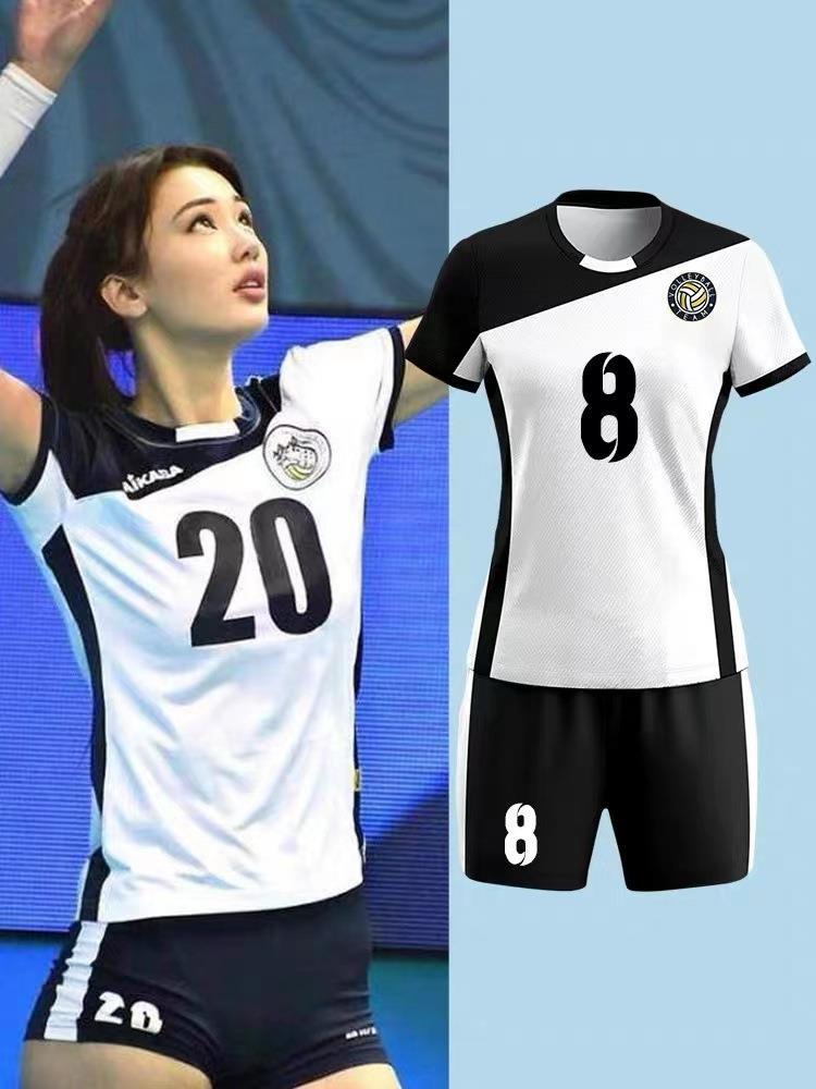 Оптовая волейбольная форма для девушек, командная форма для соревнований, спортивная одежда, мужская форма с коротким рукавом, печать номера