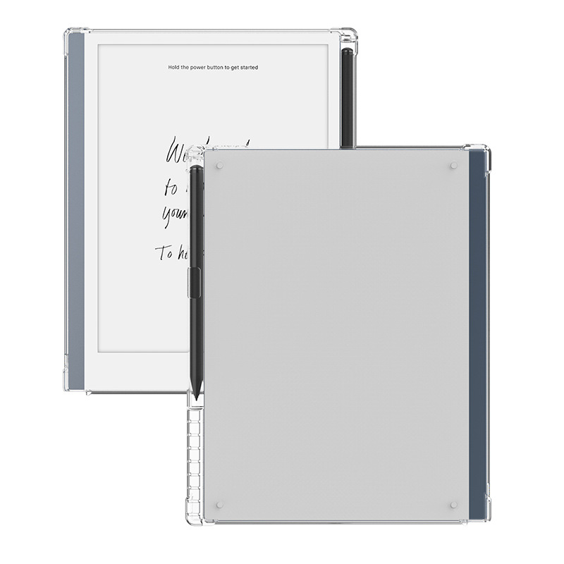 Suitable for Remarkable23 E-book Protective Cover Four Corner Airbag Anti-fall Transparent TPU Soft Case with Pen Slot