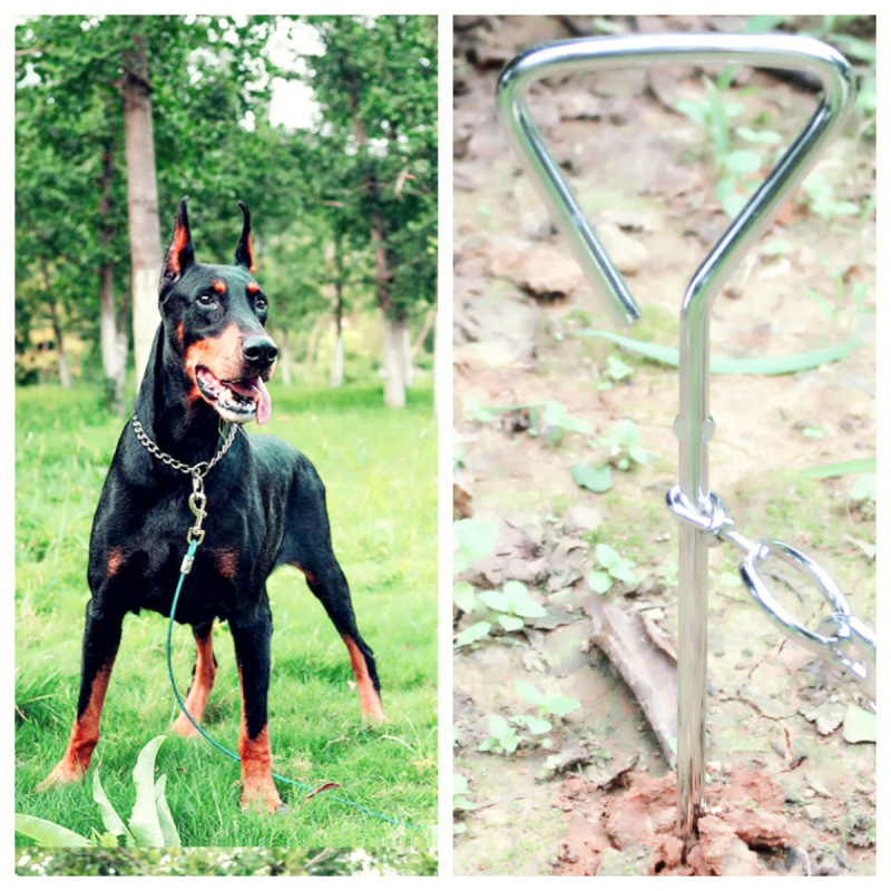 Manufacturers specializing in the production of all kinds of metal products outdoor products dog walking spiral ground piles cross-border hot field dog piles