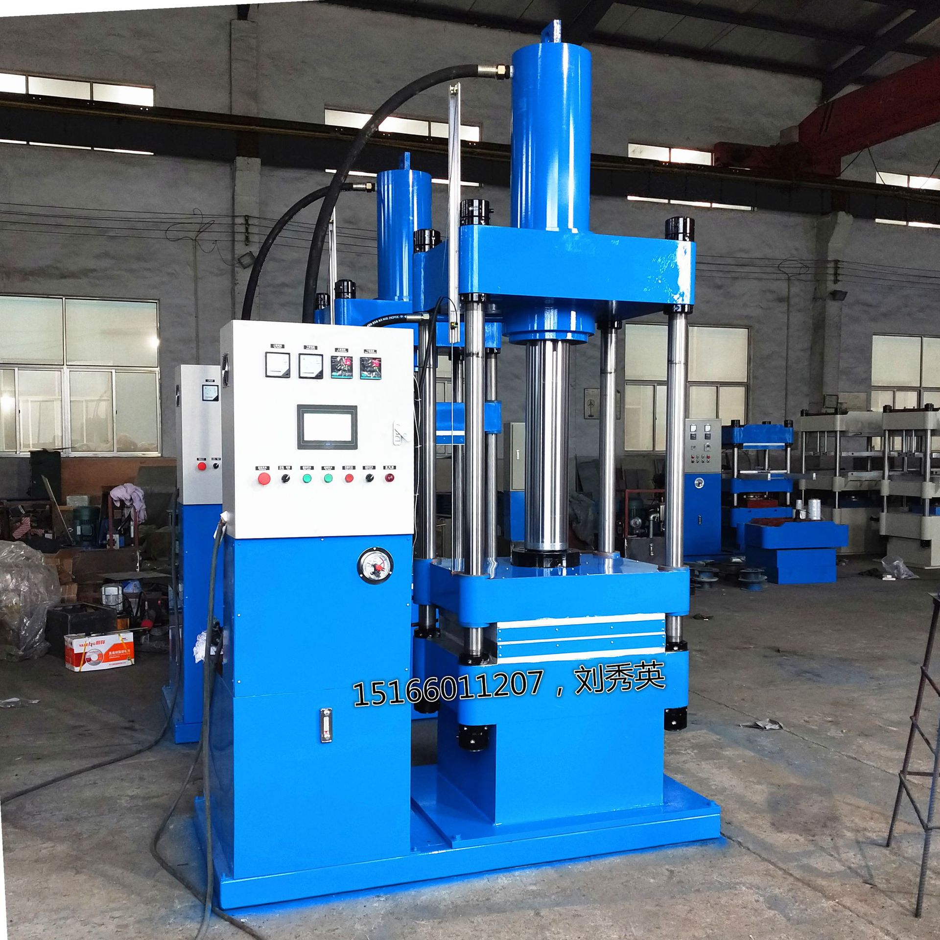 100t Fiber Composite Material Heat Press Machine Automatic Column Hydraulic Press Flat Plate Vulcanizer