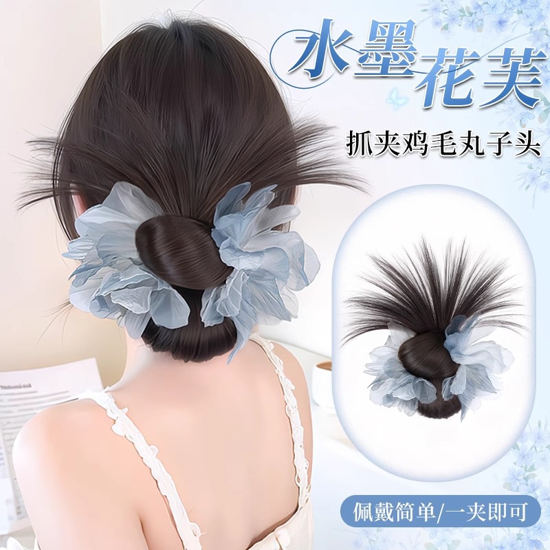 Пучок с дизайном чернил, заколка для высоких и низких хвостов, легкий китайский стиль, инструмент для увеличения объема волос