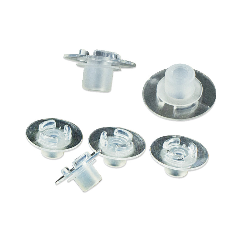 Pvc Raincoat Buckle Pvc Packaging Bag Female Buckle Male and Female Buckle Transparent Voltage Soft Glue Buckle High Frequency Eyelet