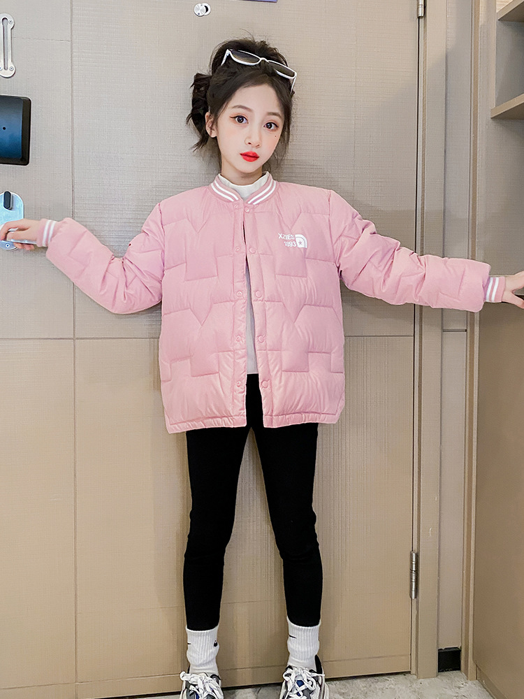 New Children's down Inner Jacket for Autumn and Winter, Lightweight and Warm Vest for Boys and Girls, Suitable for Older Children and Students, Can Be Worn Inside and Outside
