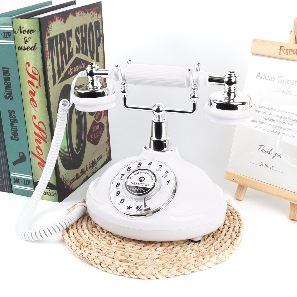 Cross-border antique telephone home fixed telephone retro fixed landline wedding recording telephone wholesale manufacturers