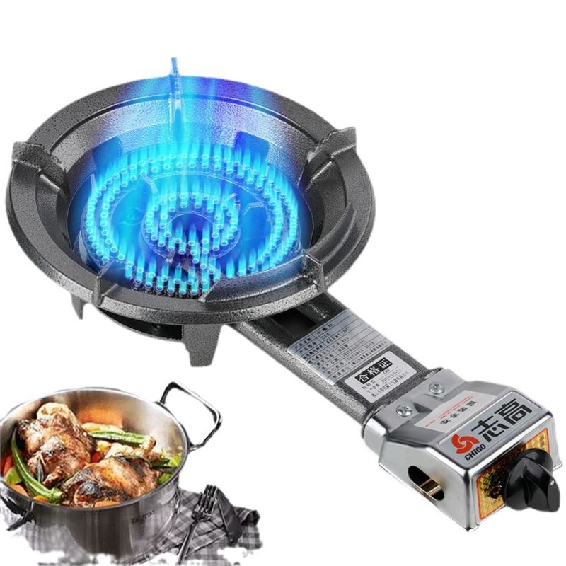 Chigo Gas Stove Single Stove Household Commercial Fierce Stove Energy-Saving Liquefied Gas Stove Desktop Natural Gas Single Burner Big Head Stove