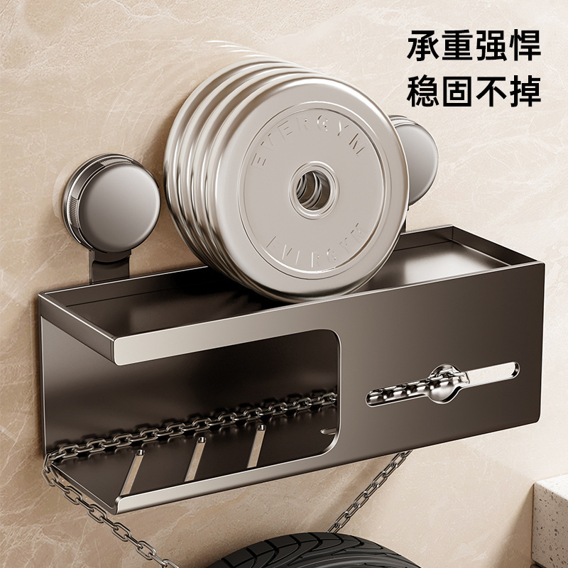 Suction Cup Toilet Tissue Box Wall Hanging Toilet Toilet Toilet Paper Box Roll Paper Toilet Paper Washcloth Rack