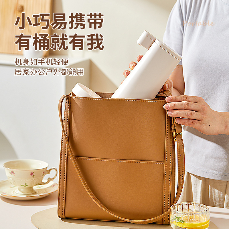 Instant Heating Fully Automatic Small Water Dispenser for Home Desktop Use, Portable Travel Water Boiling Device