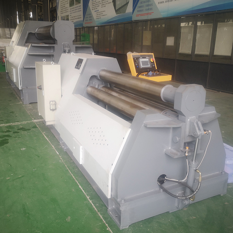 W12 Cnc Four-Roller Coating Machine Manufacturer Fully Automatic Hydraulic Stainless Steel Plate Small Four-Axis Round Machine Tool