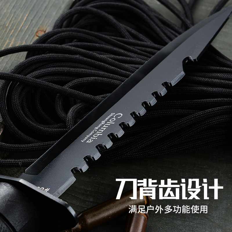 Outdoor High Hardness Multifunctional Knife Stainless Steel Knife Outdoor Camping Knife Wilderness Survival Knife Portable Knife Straight