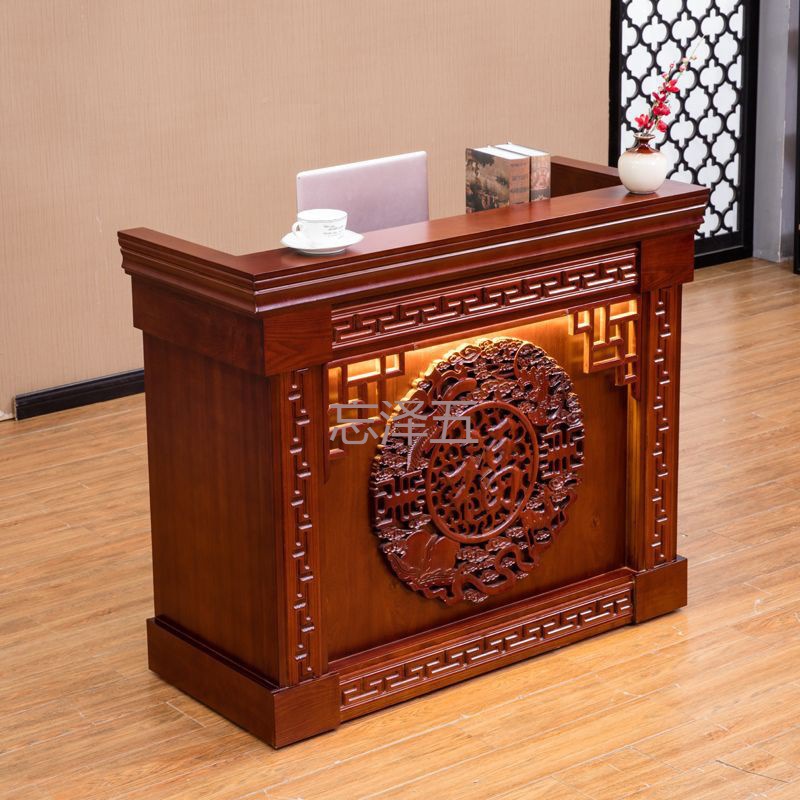 PCGS Chinese Cashier Bar Front Desk Small Supermarket Beauty Salon Internet Celebrity Antique Barber Shop Milk Tea Shop Reception