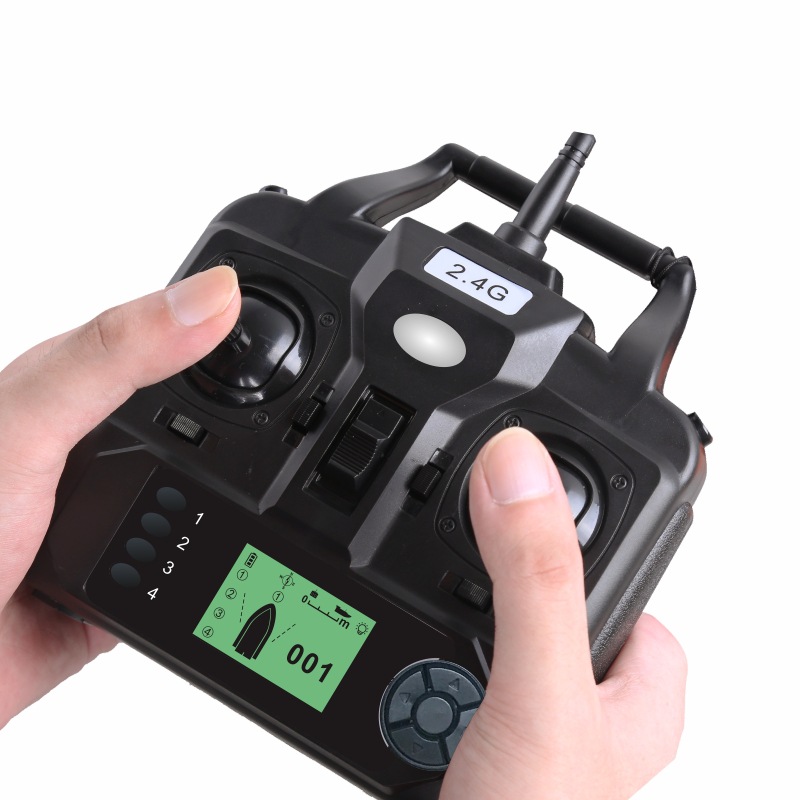 Интеллектуальная GPS лодка с дистанционным управлением для рыбалки, многоточечная дальнобойная стрельба, управление двумя руками, оригинальные аксессуары