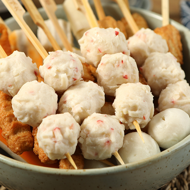 Oden Cooking Ingredients Wholesale Dingweitai Series Commercial Hot Pot Meatballs Fish Balls Arctic Wings Japanese Convenience Store
