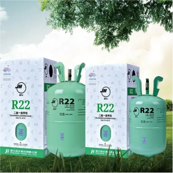 Juhua R22 Refrigerant Net Weight 10kg, 13.6kg Dichlorodifluoromethane Industrial Grade Refrigerant