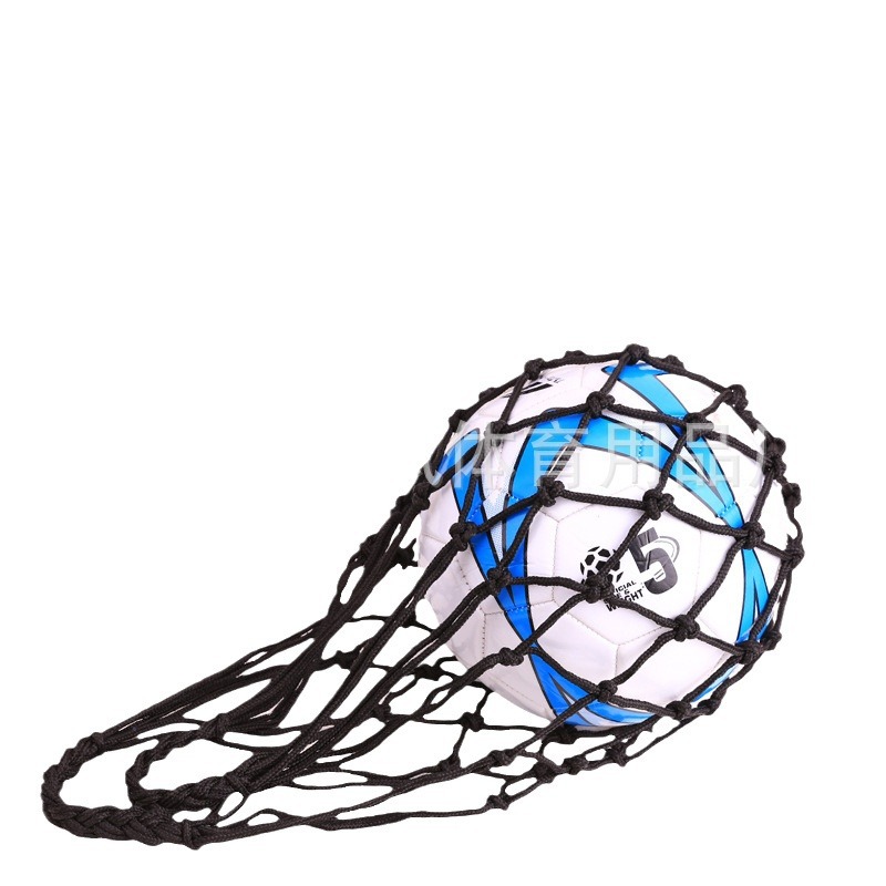 Wholesale football Net pocket basketball volleyball ball storage bag bold durable hand woven small ball pocket single