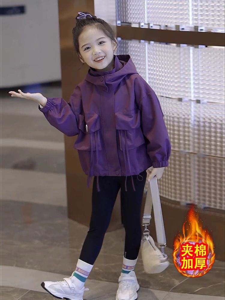 Детская куртка Charge для девочек, новая осень и зима 2024, модная одежда