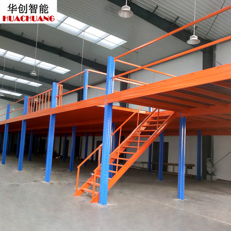 Loft shelf removable warehouse attic platform shelf workshop storage shelf e-commerce workshop second floor steel platform