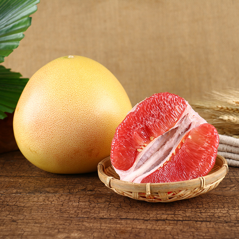 Fujian Pinghe Red Heart Pomelo, Sweet and Juicy Seasonal Fruit, Red Pomelo Wholesale, Thin-Skinned Fruit, Large 4.5kg Gift Box