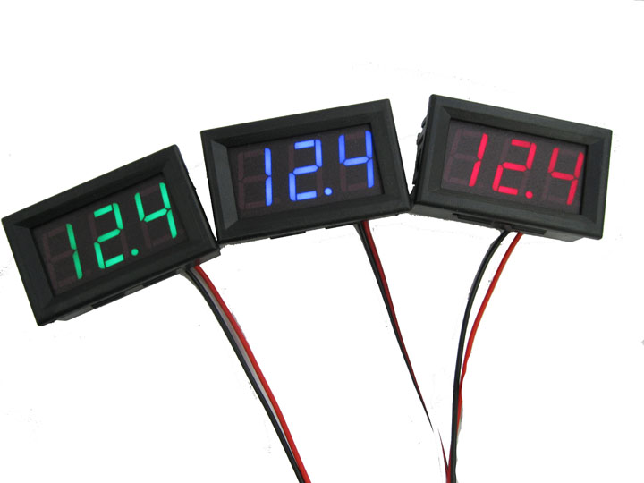 Led Digital Tube Two-Wire Voltmeter Dc5V-120V Dc Digital Display Digital Voltmeter Head Display Non-Waterproof