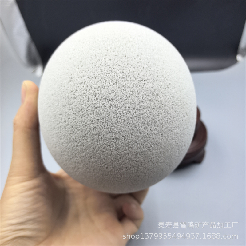 Manufacturer Customized Aromatherapy Ball Ceramic Diffuser Pumice Ball 10cm White Ornament Decorative Aromatherapy Ball