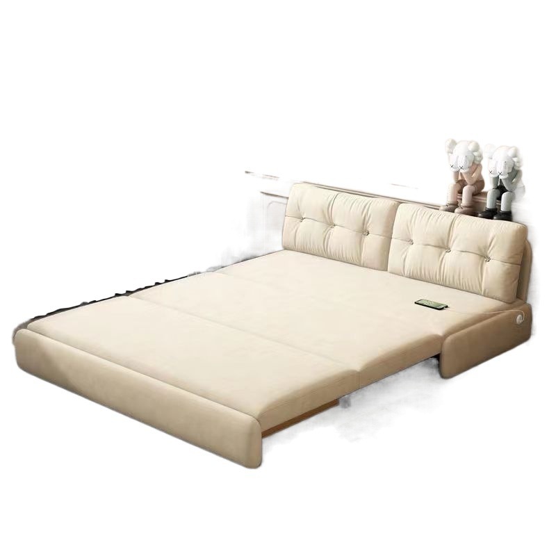 Foldable Sofa Bed Dual-Purpose Living Room Multi-Functional 2024 New Small Apartment Internet Celebrity Style Cream Style Pull-Out Bed