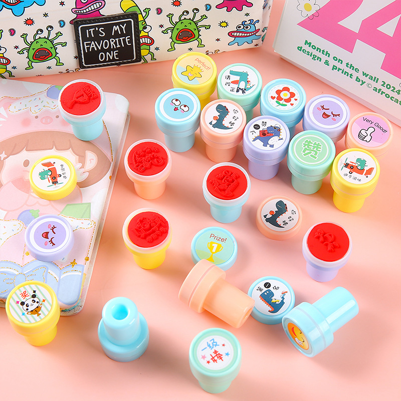 Teacher's Comments Seal Children's Cartoon Seal Teachers Praise Encourage Kindergarten Students Class Gift Wholesale