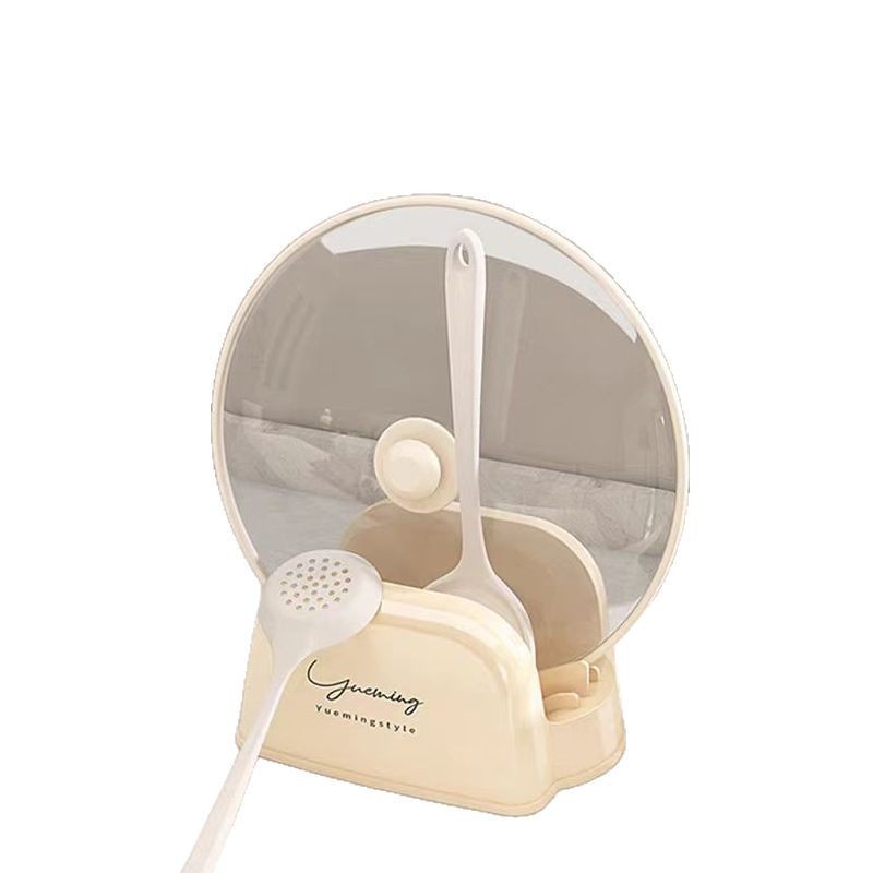 Pot Lid Rack Multi-functional Pot Lid and Scoop Integrated Storage Rack Kitchen Stove Storage Rack Draining Tools Chopsticks Spoon Rack