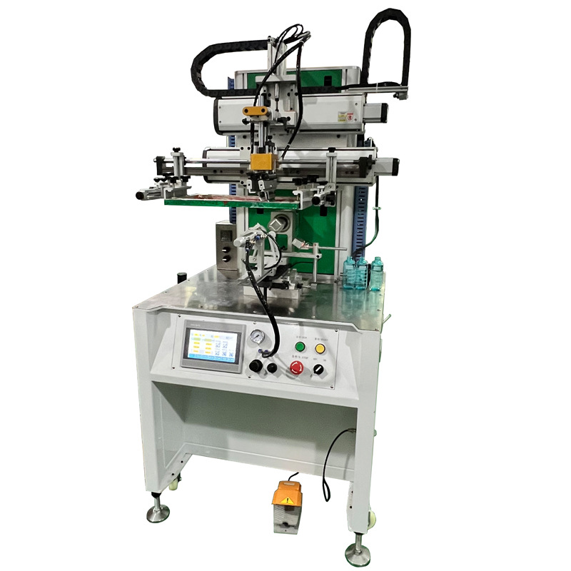 Full Servo Cursor Positioning Screen Printing Machine, Wine Bottle Logo Pattern Hot Stamping Screen Printing Machine, Automatic Alignment Printing Machine