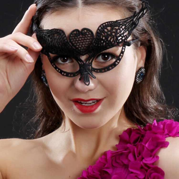 [Mysterious Angel] Factory Direct Fun Mask Lace Sexy Eye Mask Unshaped Christmas Festival Supplies
