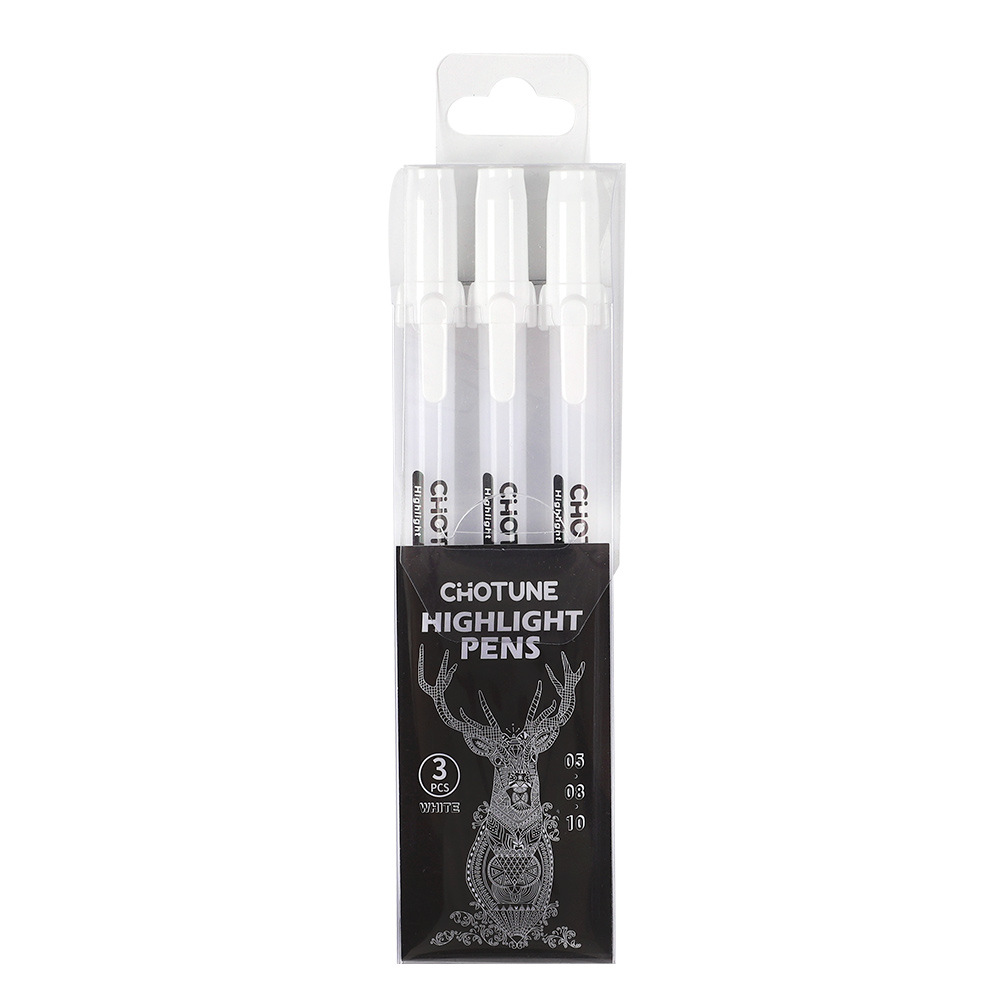 High-light pen white graffiti Gouline pen art animation painting color oil pen hand-written pen marker pen wholesale