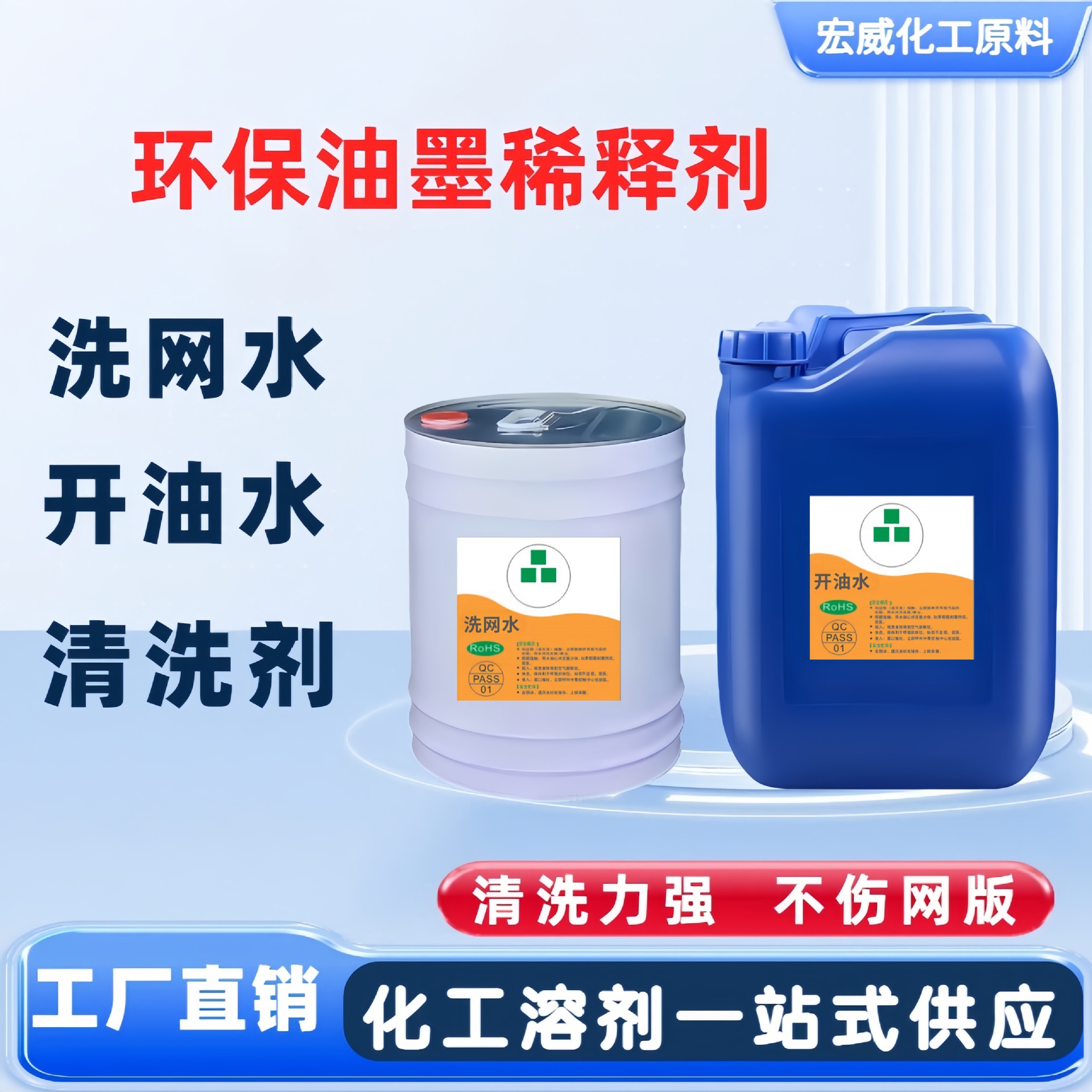 783 Low-Odor Wholesale Screen Printing Slow-Drying Water-Based Anti-Clogging Screen Ink Thinner Powerful Screen Cleaning Water