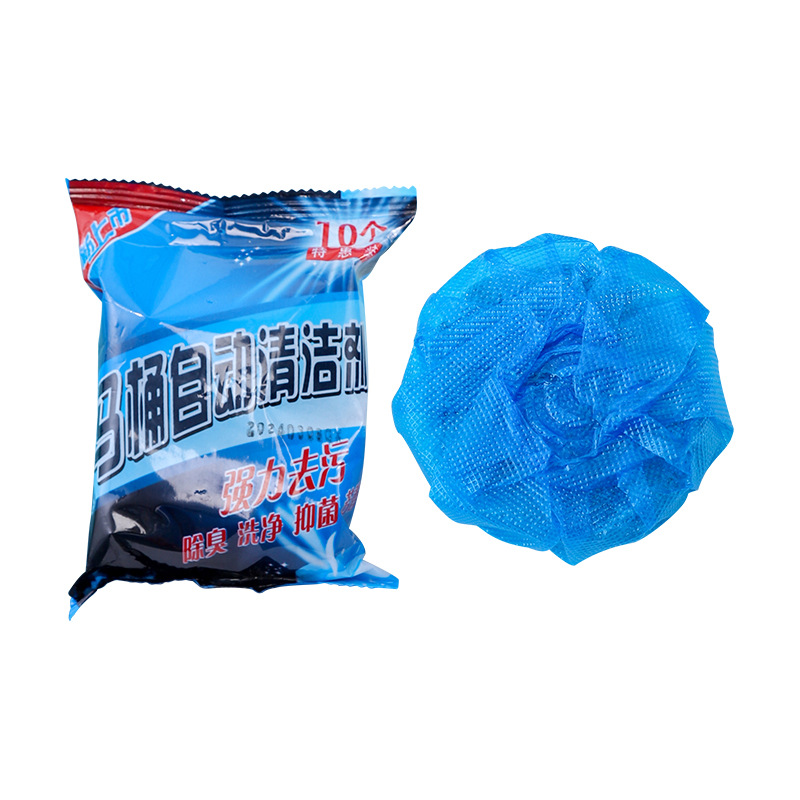 New Product Launch Blue Bubble Toilet Cleaning Spirit Powerful Stain Removal Block Automatic Cleaner Bag Deodorization
