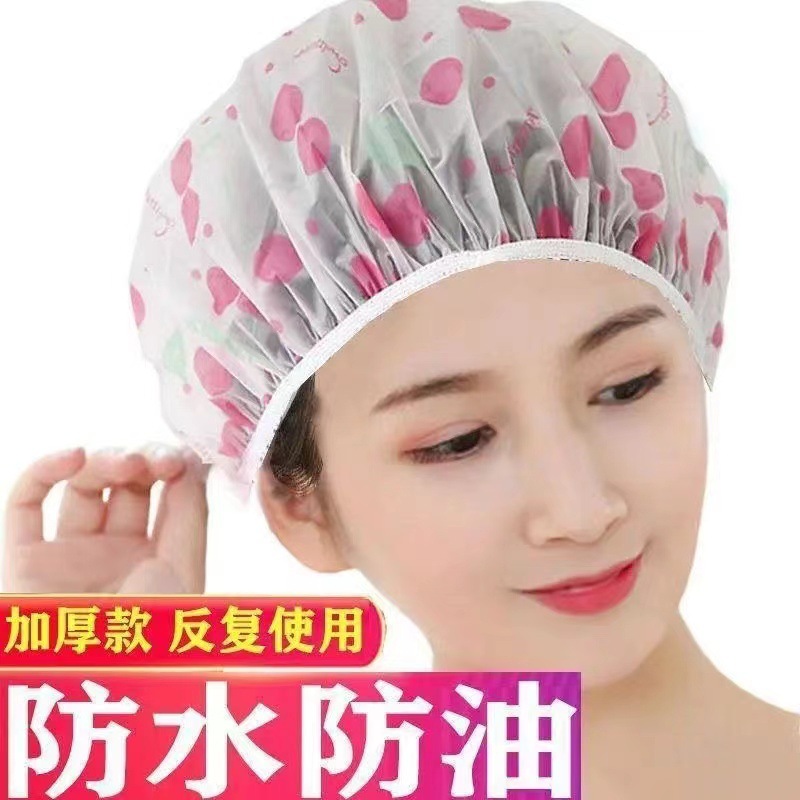 Factory direct sales specifications PE shower cap bath care hair hat children's girls adult hat dry hair hat
