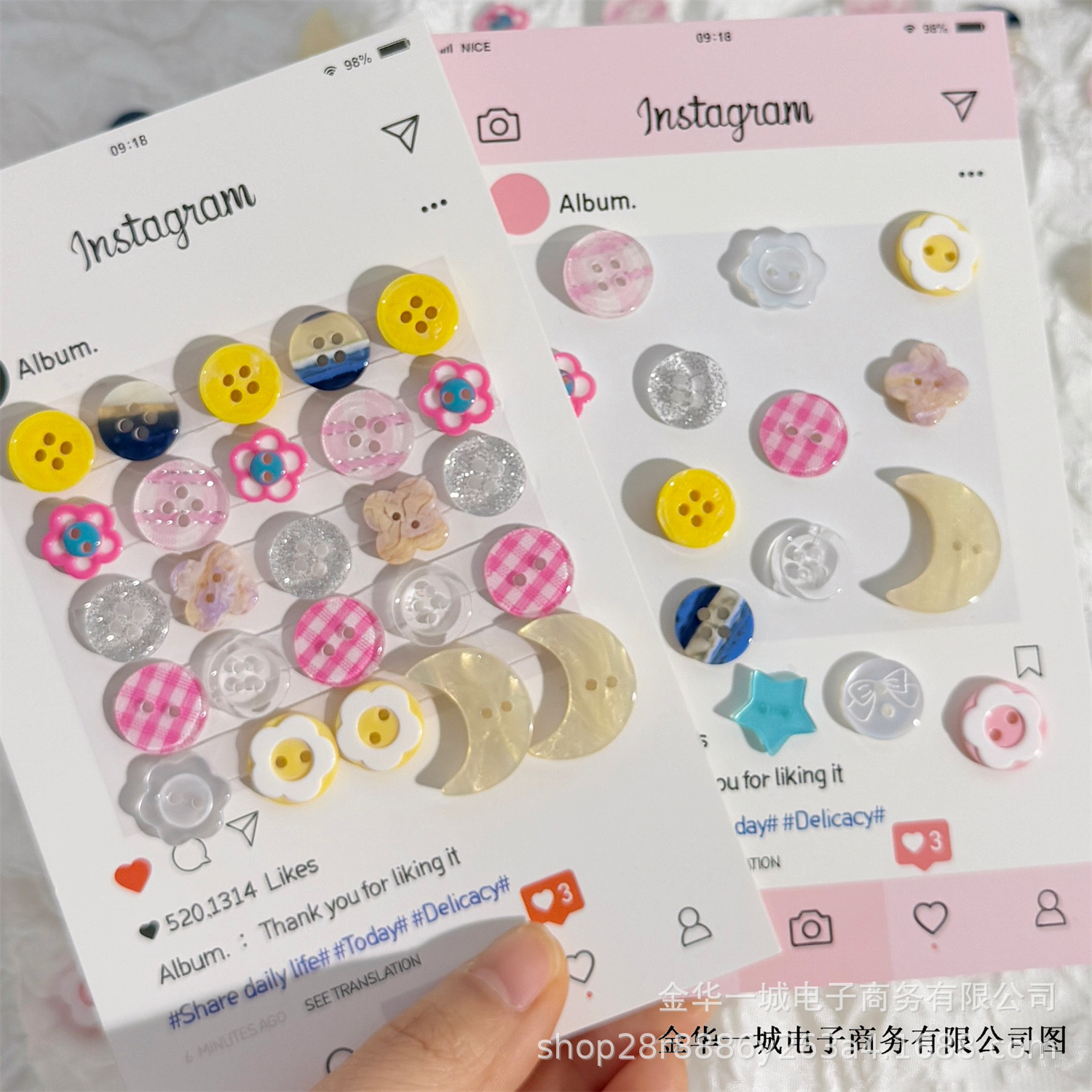 High-Looking Cream Buttons DIY Hand Account Decoration Material Baby Clothes Accessories Handmade Hair Hoops Cute Button Accessories