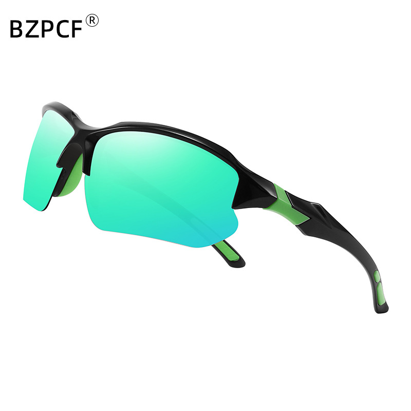 Cross-border New European and American Sports Half-frame Polarized Sunglasses Men's Riding Running Sunglasses Lightweight Eye Glasses