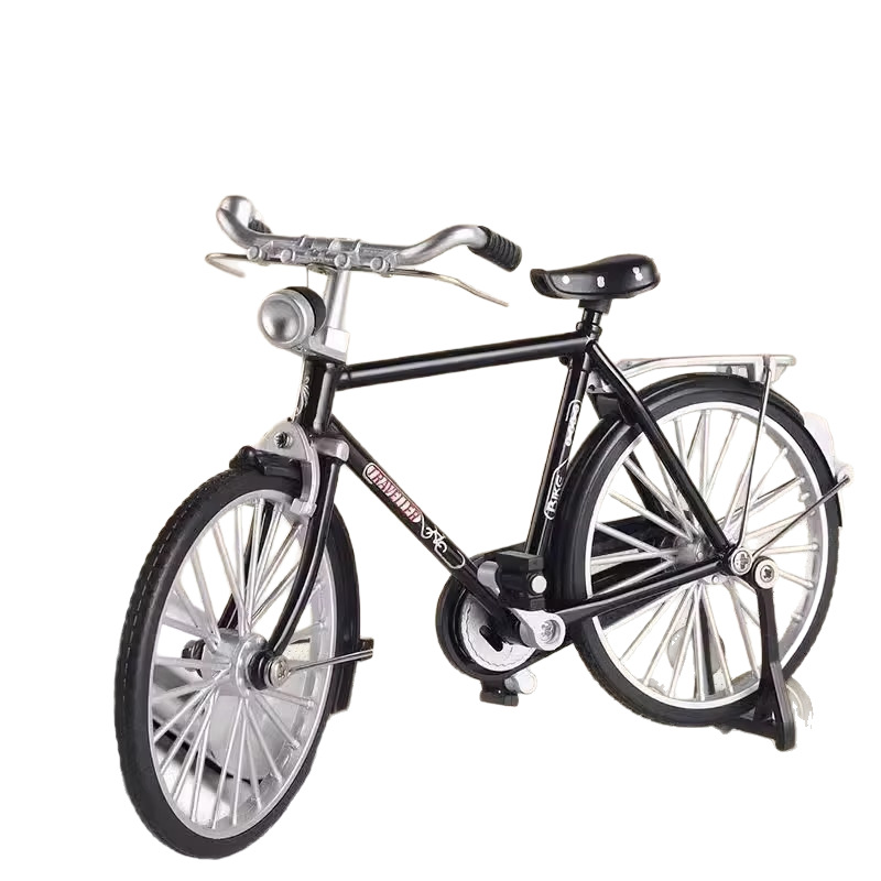 Simple retro disassembly version 28 big bar alloy bicycle model assembly ornaments bicycle postage 1:10 model