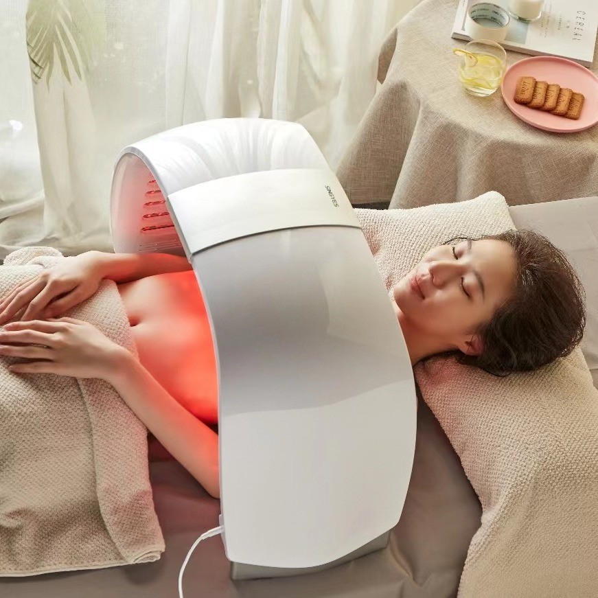 Cross-Border Seven-Color Light Spectrometer Beauty Salon Facial Beauty Phototherapy Device Skin Rejuvenation Whole Body Beauty Device Led Light Therapy
