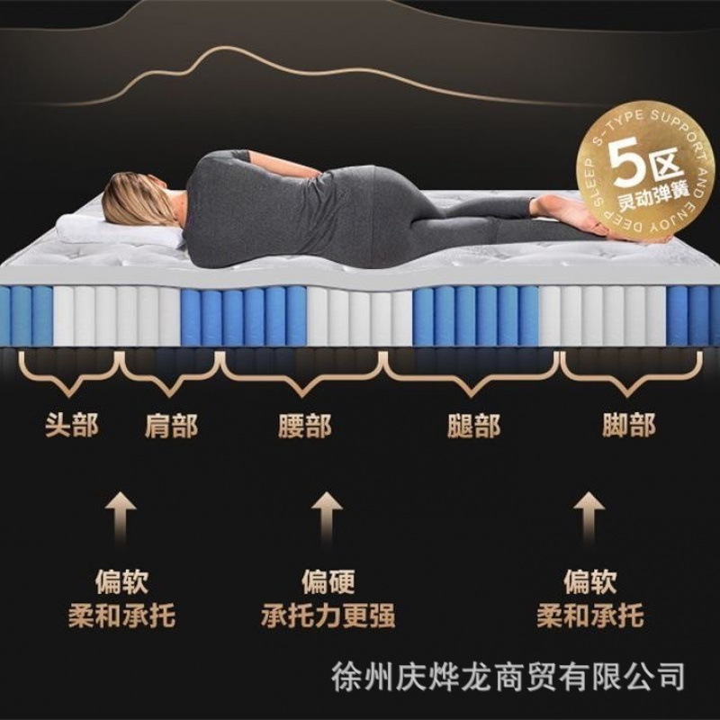 Thickened Memory Foam Latex Independent Pocket Spring Mattress Spine Protector Extra Thick 30cm Mattress for Bedroom and Hotel