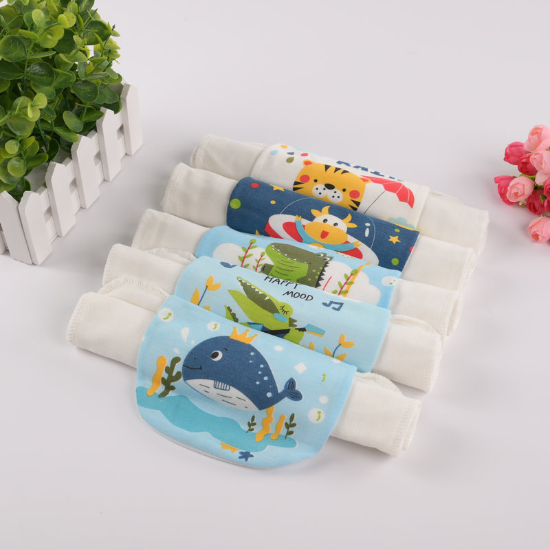 Baby sweat towel girls summer kindergarten baby 1-3 years old cotton gauze boy sweat towel pad back towel wholesale